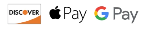 Discover card, Apple Pay, Google Pay