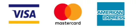 Visa, Mastercard, American Express